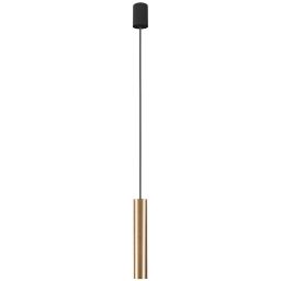 Nowodvorski Lighting Baton lampa wisząca 1x10 W czarna-mosiądz 7851