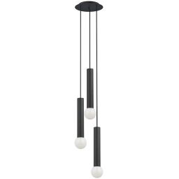 Nowodvorski Lighting Baton lampa wisząca 3x10 W czarna 7856