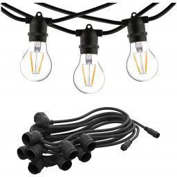Nowodvorski Lighting Festoon girlanda zewnętrzna 15x15 W czarna 7872