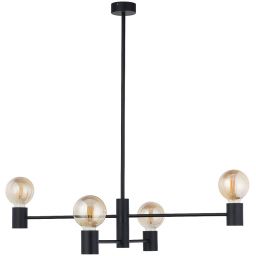 Nowodvorski Lighting Radius lampa wisząca 4x25 W czarna 7931