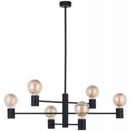 Nowodvorski Lighting Radius lampa wisząca 6x25 W czarna 7932