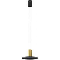 Nowodvorski Lighting Hermanos lampa wisząca 1x10W czarna/mosiądz 8100