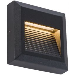 Nowodvorski Lighting Sidewalk Square Led kinkiet zewnętrzny 1x3 W czarny 8148
