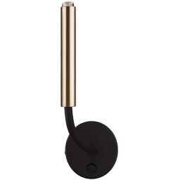 Nowodvorski Lighting Stalactite kinkiet 1x10W LED mosiądz/czarny 8352
