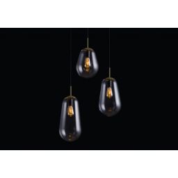 Nowodvorski Lighting Pear M lampa wisząca 1x40W czarny/mosiądz 8672