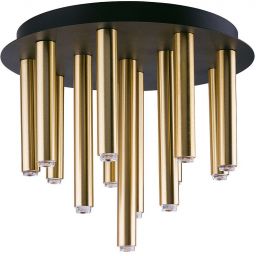 Nowodvorski Lighting Stalactite lampa podsufitowa 13x10 W czarna-mosiądz 9054