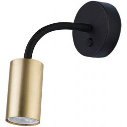 Nowodvorski Lighting Eye Flex S kinkiet 1x10W LED czarny/mosiądz 9067