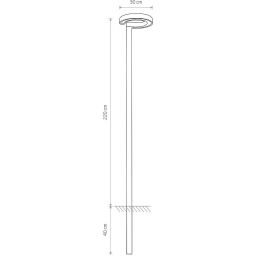 Nowodvorski Lighting Pole Led lampa stojąca zewnętrzna 1x15 W czarna 9185