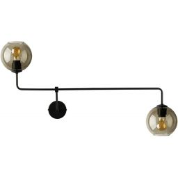 Nowodvorski Lighting Monaco kinkiet 2x25 W czarny-przydymiony 9362