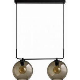 Nowodvorski Lighting Monaco lampa wisząca 2x60W czarny/szkło przydymione 9363