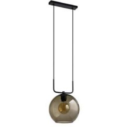 Nowodvorski Lighting Monaco lampa wisząca 1x60W czarny/szkło przydymione 9364