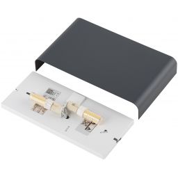 Nowodvorski Lighting Haga kinkiet 2x40W grafitowy 9710