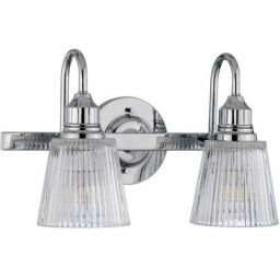 Quintiesse Addison kinkiet 2x3 W chrom-przezroczysty QN-ADDISON2-BATH