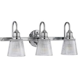 Quintiesse Addison kinkiet 3x3 W chrom-przezroczysty QN-ADDISON3-BATH