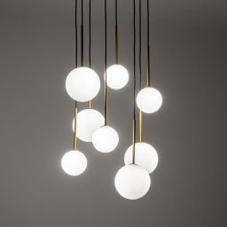 Nowodvorski Lighting Karo lampa wisząca 8x12 W czarna 10934