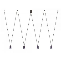 Nowodvorski Lighting More Eye lampa wisząca 4x10W LED czarna 7822