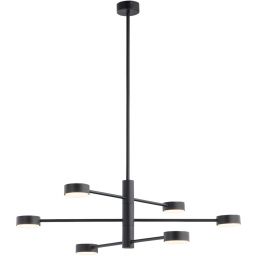 Nowodvorski Lighting Orbit lampa podsufitowa 6x12 W czarna 7946