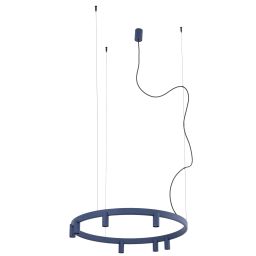 Nowodvorski Fourty Round LED lampa wisząca 7x10 W niebieska 12283