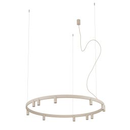 Nowodvorski Fourty Round LED lampa wisząca 11x10 W beżowa 12287