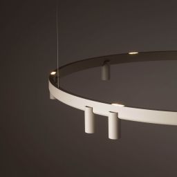Nowodvorski Fourty Round LED lampa wisząca 11x10 W beżowa 12287