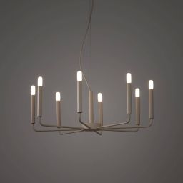 Nowodvorski Orto lampa wisząca 8x10 W beżowa 12525