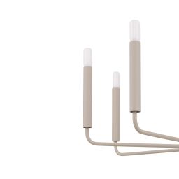 Nowodvorski Orto lampa wisząca 8x10 W beżowa 12525