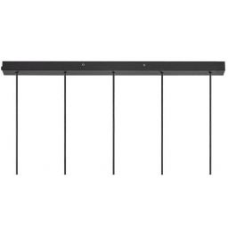 Nordlux Tilo lampa wisząca 5x15W czarna 2010483003