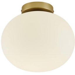 Nordlux Alton lampa podsufitowa 1x25 W biała-mosiądz 2010506001