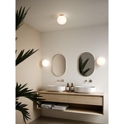 Nordlux Alton lampa podsufitowa 1x25 W biała-mosiądz 2010506001