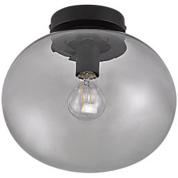 Nordlux Alton lampa podsufitowa 1x25W przydymiona/czarna 2010506047