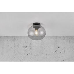 Nordlux Alton lampa podsufitowa 1x25W przydymiona/czarna 2010506047