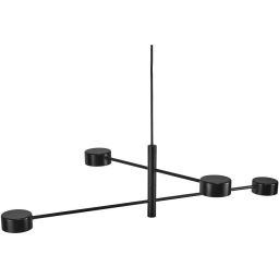 Nordlux Clyde lampa wisząca 4x5 W czarna 2010803003