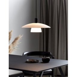 Nordlux Verona lampa wisząca 1x40 W biała-czarna 2010863001