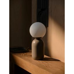 Nordlux Notti lampa stołowa 1x25 W biała/brązowa 2011035018