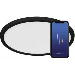 Nordlux Oja Smart plafon 1x15W LED czarny/biały 2015036103
