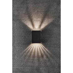 Nordlux Fold kinkiet zewnętrzny 2x3,75 W czarny 2019041003