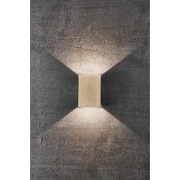 Nordlux Fold kinkiet zewnętrzny 2x3,75 W mosiądz 2019041035