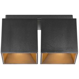Nordlux Ethan lampa podsufitowa 2x50 W czarna 2110410103