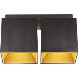 Nordlux Ethan lampa podsufitowa 2x50 W czarna 2110410103