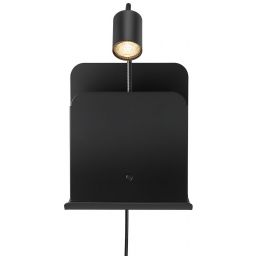 Nordlux Roomi lampka nocna 1x8 W czarna 2112551003