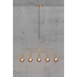 Nordlux Gloom lampa wisząca 5x40W mosiądz/złoty 2113053035
