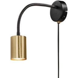 Nordlux Explore kinkiet 1x35 W czarny-mosiądz 2113261035