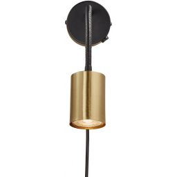 Nordlux Explore kinkiet 1x35 W czarny-mosiądz 2113261035