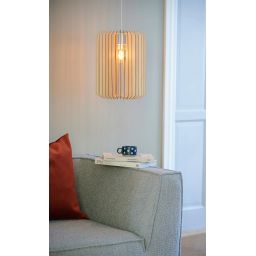 Nordlux Asti lampa wisząca 1x40W naturalne drewno 2213133014