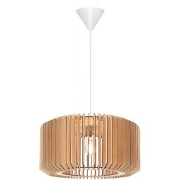 Nordlux Asti lampa wisząca 1x40W naturalne drewno 2213143014