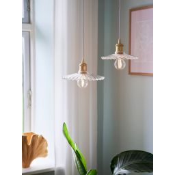 Nordlux Torina lampa wisząca 1x40W przezroczysty/mosiądz 2213173000