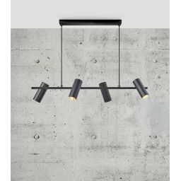 Nordlux Alanis lampa wisząca 4x15W czarna 2213423003