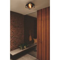 Nordlux Griffin lampa podsufitowa zewnętrzna 2x15 W przydymiona 2218126047