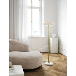 Nordlux DFTP Glossy lampa stojąca 3x25 W biała-mosiądz-marmur 2220344001