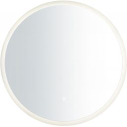 Nordlux Dovina lustro 60x60 cm okrągłe z oświetleniem biały 2310251000